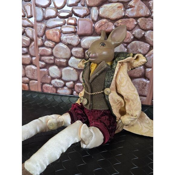 Mark Roberts Poseable Shelf Sitter Rabbit #B15 - Picture 2 of 7